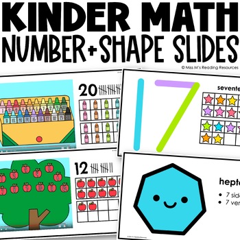 Preview of Kindergarten Math Digital Resources Bundle | Number Tracing | Counting to 20