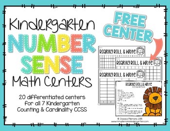 Preview of Kindergarten Math Centers:  Number Sense FREEBIE