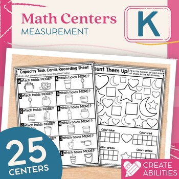 Preview of Kindergarten Measurement and Data Math Centers