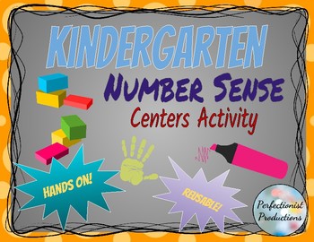 Preview of Kindergarten Number Sense within 10 Activity Centers Hands On Reusable Forms