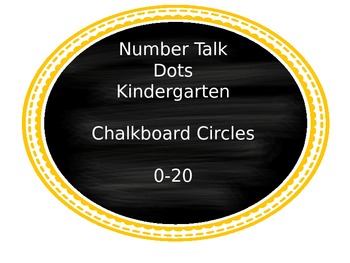 Preview of Kindergarten Number Talks Dots 0-20 (slideshow)
