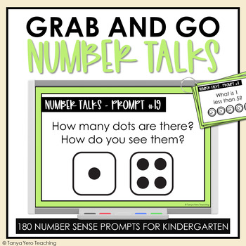 Preview of Number Talks Kindergarten Number Sense YEARLONG FLUENCY PROGRAM