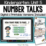 Kindergarten Number Talks Unit 5 for Building Number Sense