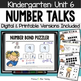 Kindergarten Number Talks Unit 6 for Building Number Sense