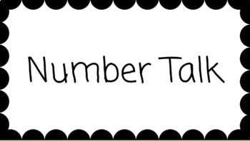 Preview of Kindergarten Number Talks - WHOLE YEAR!