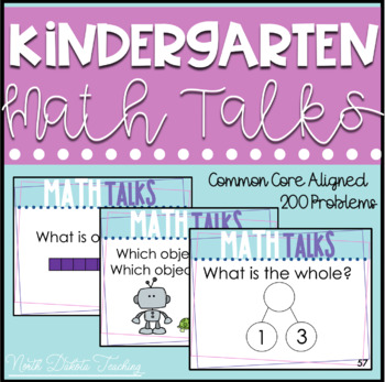 Preview of Kindergarten Number Talks Year Long Number Sense Practice 