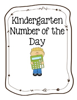 Preview of Kindergarten Number of the Day 1 -10