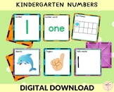 Kindergarten Numbers Activity, Printable Number Game, Addi