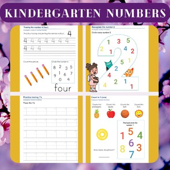 Preview of Kindergarten Numbers Worksheets