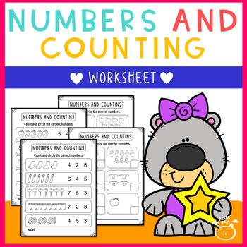 Preview of Kindergarten Numbers and Counting Worksheets
