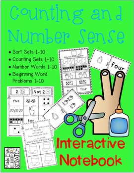 Preview of Kindergarten Numbers and Number Sense - Interactive Notebook Activities