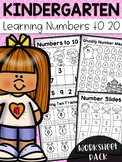 Kindergarten Numbers to 20 Worksheet Pack