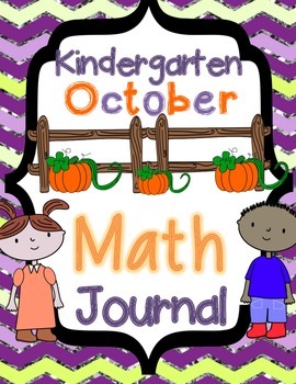 Preview of Kindergarten October Math Journal - Common Core