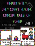 Kindergarten Open Court 2023 Concept/Question Board Unit 4