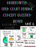 Kindergarten Open Court 2023 Concept/Question Board Unit 6