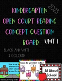 Kindergarten Open Court Reading 2023 Concept/Question Boar