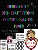 Kindergarten Open Court Reading 2023 Concept Question Boar