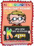 Kindergarten Open Court Skills Practice