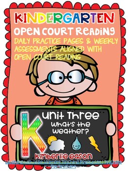 Preview of Kindergarten Open Court Skills Practice Unit 3