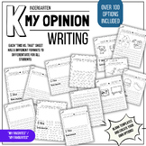 Kindergarten Opinion Writing Set