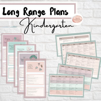 Preview of Kindergarten Organized Curriculum and Editable Long Range Plans - Ontario