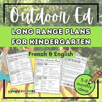 Preview of Kindergarten Outdoor Education Long Range Plans // Ontario Kindergarten Links
