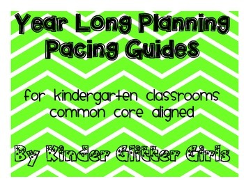 Preview of Kindergarten Pacing Guides for the YEAR