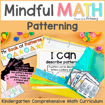 Preview of Kindergarten Patterning Lessons & Activities - Patterns Worksheets, Math Centers