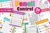 Kindergarten Pencil Control Tracing Exercises: Over 50 Pag