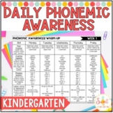 Kindergarten Phonemic Awareness Daily Warm-ups Bundle
