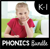 Kindergarten and First Grade Phonics BUNDLE CVC Words  Lon