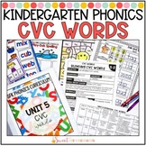 Kindergarten Phonics CVC Words Unit | CVC Word Lessons and