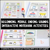 Kindergarten Phonics Interactive Notebook...Beginning, Mid