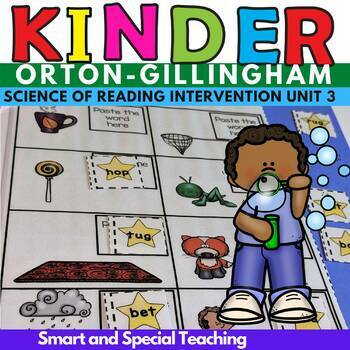 Preview of Orton Gillingham Kindergarten Phonics Intervention  Unit 3