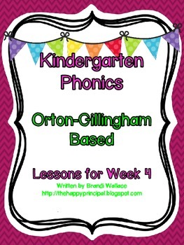 Kindergarten Phonics Lesson 4 by The Happy Principal | TpT