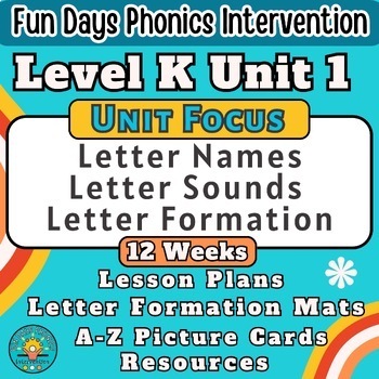 Preview of Kindergarten Phonics Lesson Plans - Unit 1 - Letter Name - Letter Sound