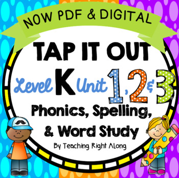 Preview of Kindergarten Phonics Level K Units 1, 2, & 3  | Tap It Out Level K Bundle