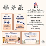 Kindergarten Phonics, Math, and Vocabulary - Let's Go Shop