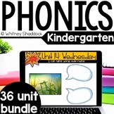 Kindergarten Phonics Curriculum with Weekly Lessons & 36 U