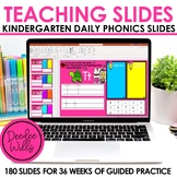 Phonics Teaching Slides for Kindergarten  No Prep Teacher 
