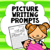 Kindergarten Picture Writing Prompts with Word Banks