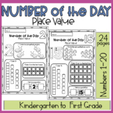 Kindergarten Place Value Assessment Worksheets Numbers 1 to 20