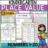 Numbers 1 - 20 Kindergarten Place Value Tens and Ones Work