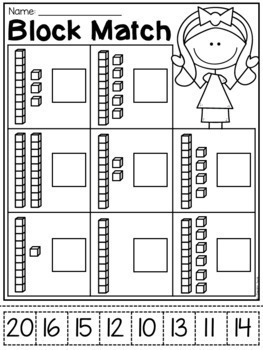 Kindergarten Place Value Worksheets By My Teaching Pal | Tpt