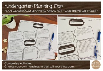 Preview of Kindergarten Planning Map