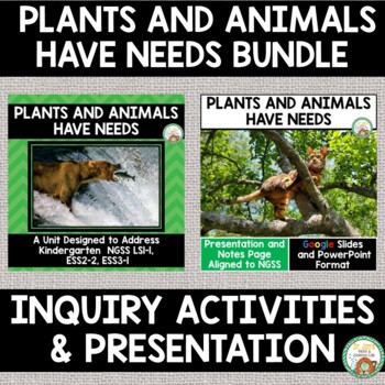 Preview of Kindergarten: Plants and Animals Have Needs (Activities and Presentation Bundle)