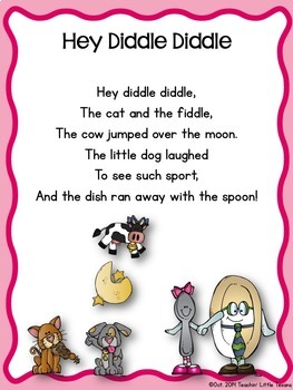 Kindergarten Poetry Pack: Nursery Rhymes by Teachin Little Texans
