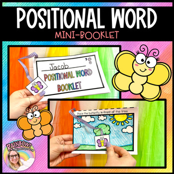 Preview of Kindergarten Positional Words Booklet Kindergarten Positional Words Prepositions