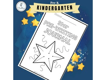 Preview of Kindergarten | Pre-K | Star Pre-Writing Journal