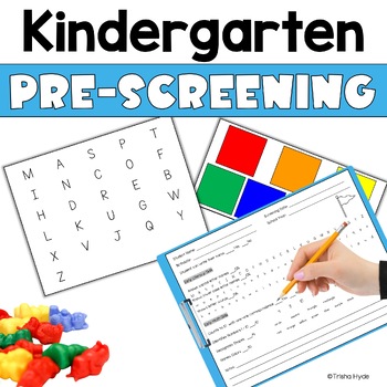 Preview of Kindergarten Pre-Screener Assessment | Readiness | Screening Packet